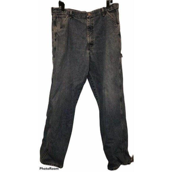 Wranglers originals Jeans 100% Cotton Mens 36x32 94OR0SV Carpenters blue denim - Picture 1 of 12